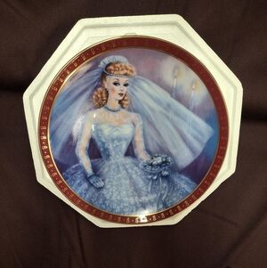 1990 Barbie Collector Plate "Bride-To-Be"
